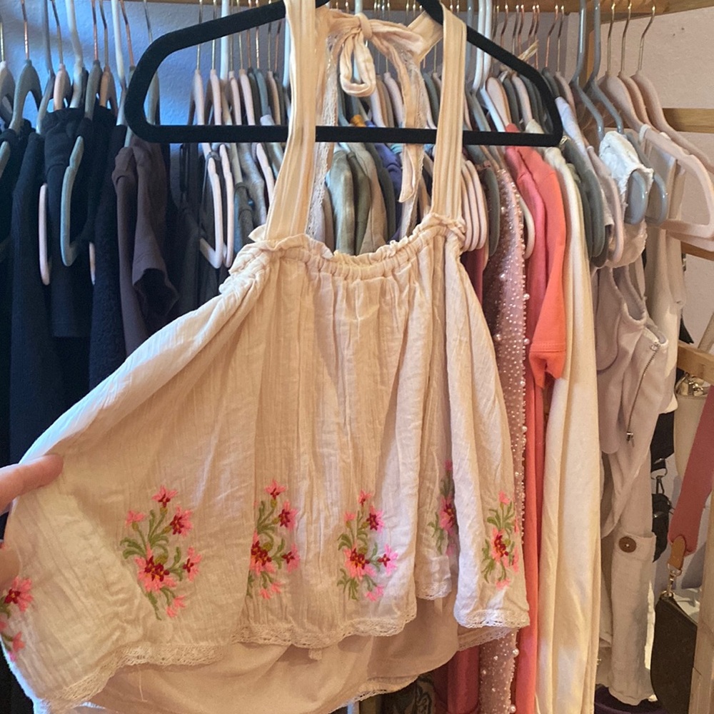 Small Free People summer tie top